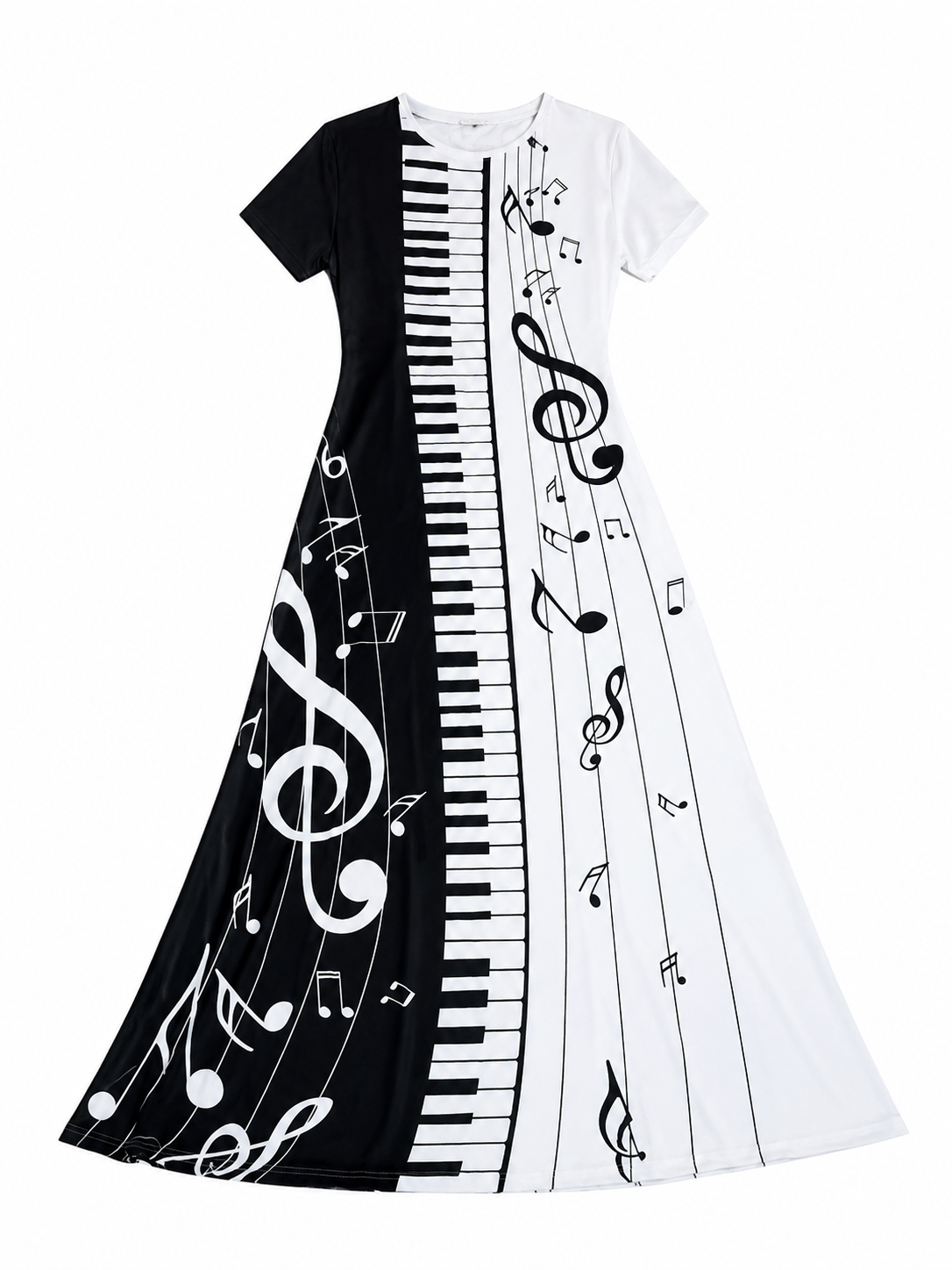 Piano Keys Maxi Dress