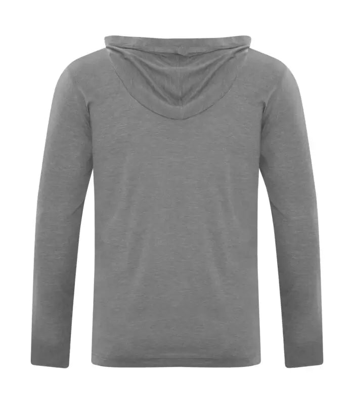 DISCONTINUED KOI® TRIBLEND LONG SLEEVE HOODED TEE