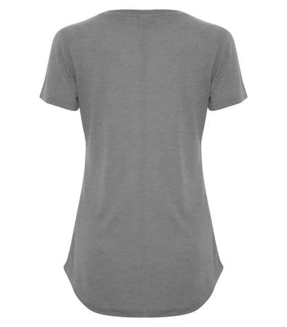 DISCONTINUED KOI® TRIBLEND SCOOP NECK RELAXED LADIES' TEE