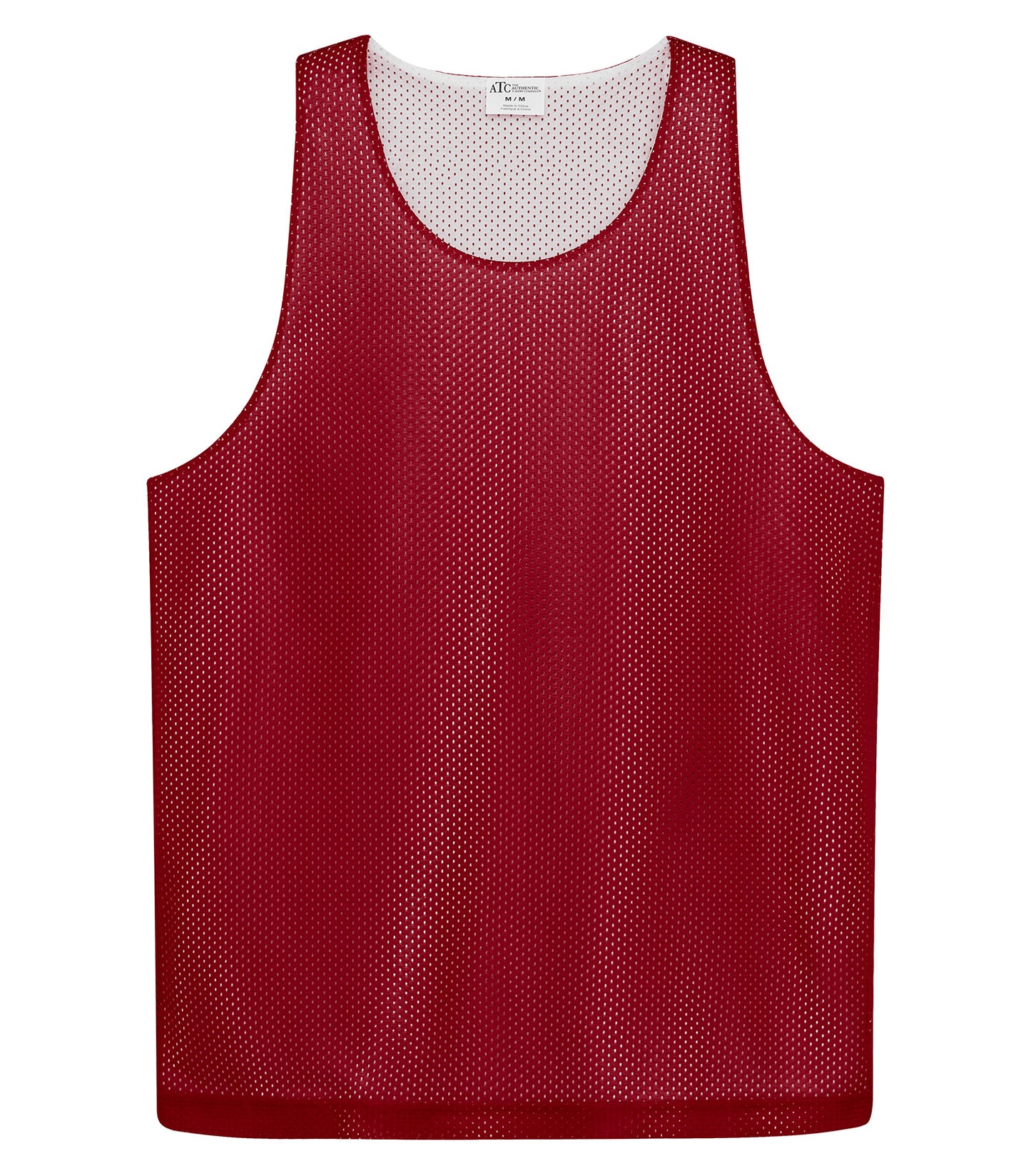 Deep Red/White