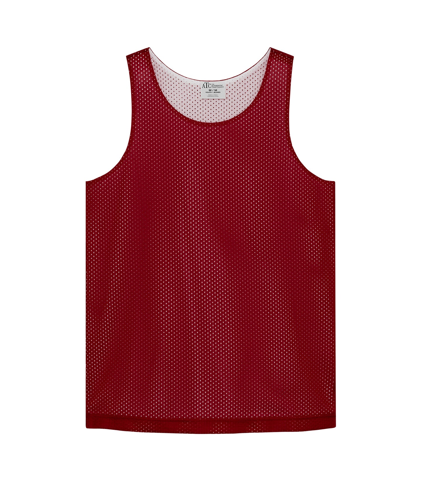 Deep Red/White